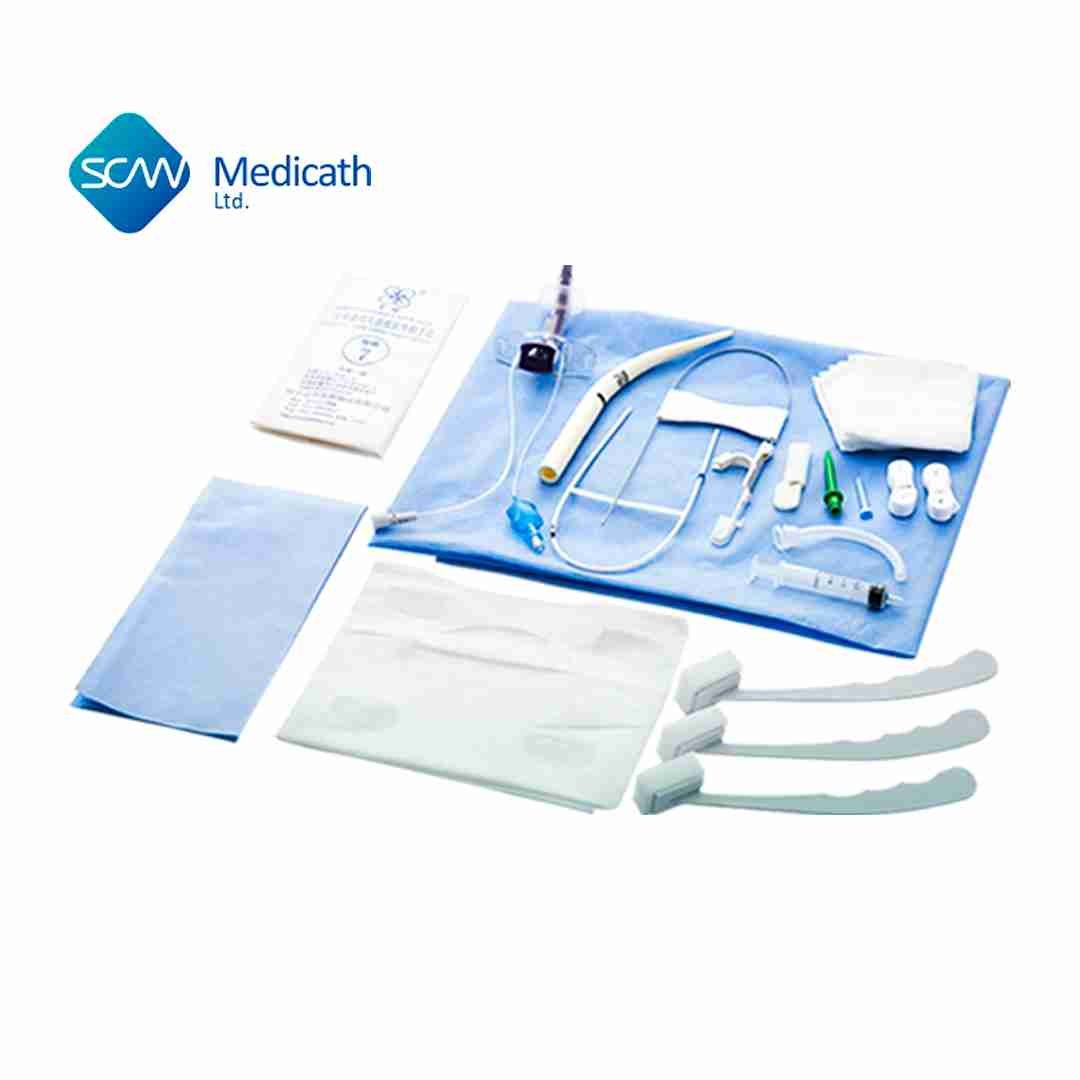Kit de Traqueostomía Percutánea SCW Medicath – Estéril, con Cánula y Accesorios