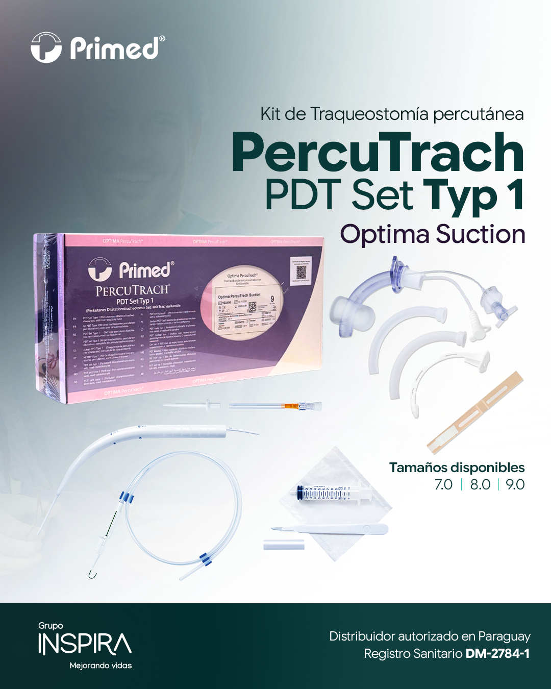 Kit Set percutáneo para traqueostomía - Percutrach