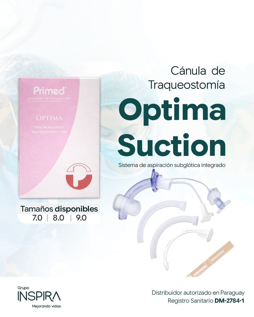 Cánula de Traqueostomía Optima Suction